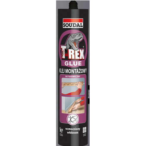Soudal KLEJ MONTAŻOWY BŁYSKAWICZNY 380G T-REX